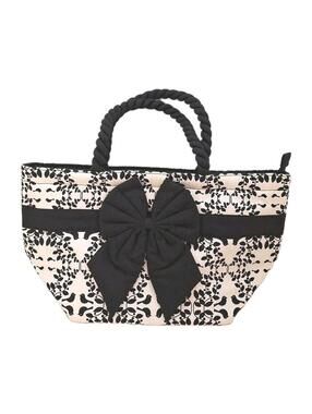 NaRaYa Handbag Cotton Rope Handles Vines And Birds Women Daughters, Bingo Bag